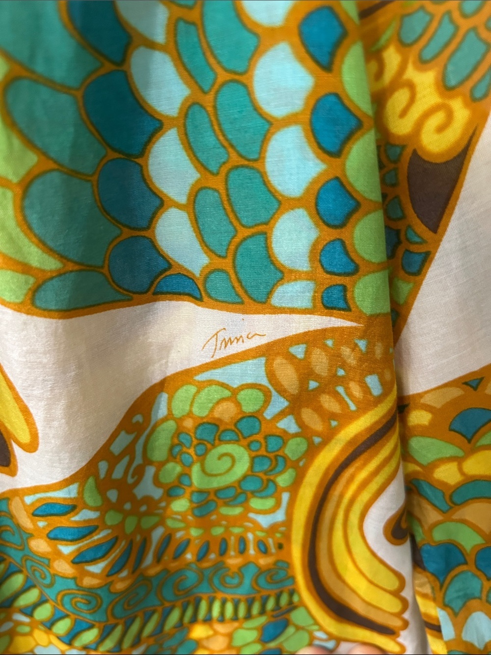 Trina Turk for Banana Republic Blouse Silk Blend Vibrant Paisley Lightweight Top - Picture 14 of 15
